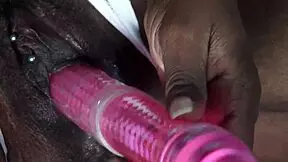 mature ebony milf solos in amateur video, virgin no more.