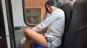 She sucked my dick on the bus, then we fucked in a hotel.