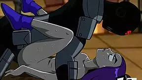 damn, teen titans raven takes hardcore anal pounding!