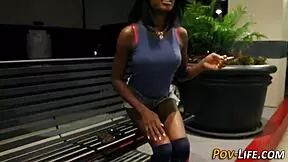 black teen 18+ gets pov fuck 😏