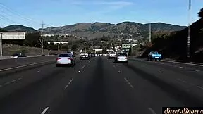 Classy stepdaughter in heels rides stepdad in taboo fantasy roleplay.