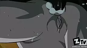 damn, teen titans raven takes hardcore anal pounding!