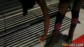 black teen 18+ gets pov fuck 😏