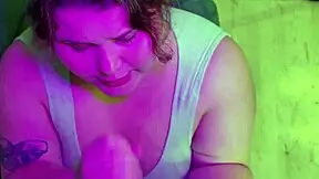 Blowjob Compilation With Cum On Cute Face And Big Tits Of Cute BBW Hottie