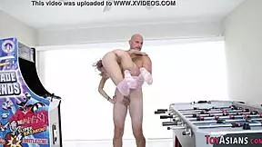 Little Asian Skank with Small 18+ Tits Rides Monster Cock