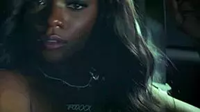 Small tits black milf reveals hot body in steamy striptease. She poses nude for Playboy.