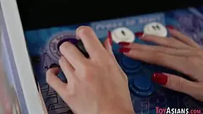 Little Asian Skank with Small 18+ Tits Rides Monster Cock