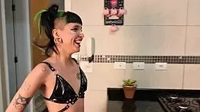 I went to cook for my neighbor and her daughter and ended up fucking both in the kitchen complete no sheer red