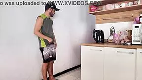 Latina Takes Husband's Friend Bareback After Long Bath.