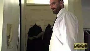 pascalssubsluts - rhiannon ryder dicked deep in bdsm 3way with bondage and spitting