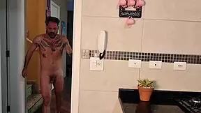 I went to cook for my neighbor and her daughter and ended up fucking both in the kitchen complete no sheer red