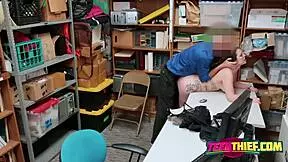 Raven's Office Chat With Officer Turns Into Pussy Banging