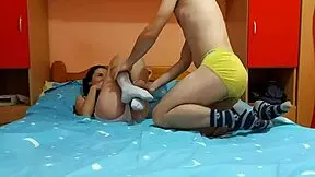 beautiful young couple sharing romantic time