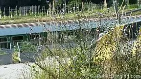 Awesome Public Street Teen Sex Gangbang!