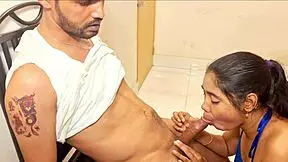 hanif and adori, a young redhead couple, fuck wildly until both cum hard