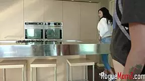 Stepmom Becky Bandini and Stepsister Katya Rodriguez Slam Stepson's Hard Dick