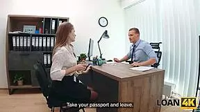 loan4k naughty babe seduced a stranger in the office and got spanked for her slutty behavior