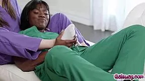 nicole kitt, jenna foxx, maya woulfe, ana foxxx in sensual hospital foursome