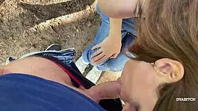 Damn! Amateur Teen 18+ Couple Banging Hard Outdoors in Wild Woods!