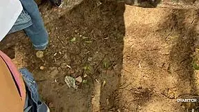 Damn! Amateur Teen 18+ Couple Banging Hard Outdoors in Wild Woods!