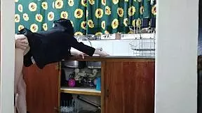 Boss ladies fuck young amateurs in cuckold handjob