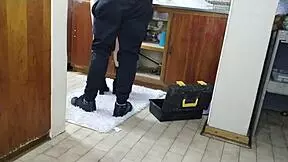 Boss ladies fuck young amateurs in cuckold handjob