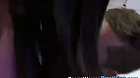 Cosplay teen 18+ager gets facial at party in hd reality