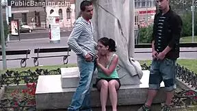 Want To Join Our Public Threesome With The Cute Teen?