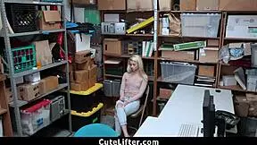 Perky teen takes officer's load as punishment in office