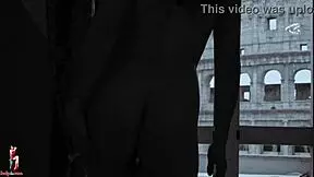 I perform double anal fisting on lady ana's big ass in the colosseum