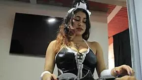 The hotel maid uses her assets to get good tips from guests