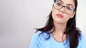 ellie nova - casting and creampie tall busty newcomer with glasses - 60fps