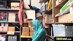 Hey, watch this cute Muslim chick in a hijab getting fucked on mall CCTV footage.