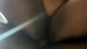 i watch big ass ebony bounce on big black cock, creampie inside