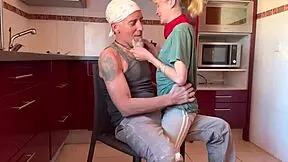 Hot Wife Rides Cock In Kitchen For Creampie Pov Homemade