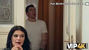 vip4k sexy brunette sucks old cock after hearing the whistle.