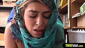 Hey, watch this cute Muslim chick in a hijab getting fucked on mall CCTV footage.