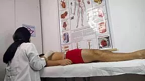 Patient gets intensely excited for blowbang with nurse