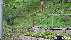 Petite Peruvian Dora Gets Anal Therapy Outdoors