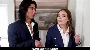 Katie Kush and her girlfriend Sophia Locke lick each other, then David Lee joins.