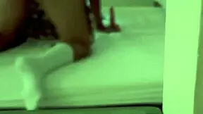 Perverted stepfather finds stepdaughter in school uniform masturbating and covers her huge ass with semen