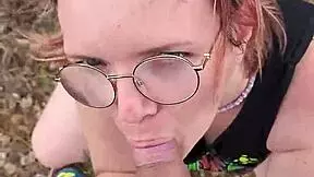 Petite Amateur Gives Blowjob Outdoors in Cyprus Nature During Trip.