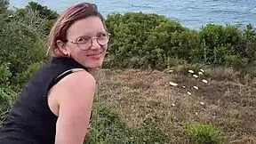 Petite Amateur Gives Blowjob Outdoors in Cyprus Nature During Trip.