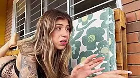 fucking my boss's stepdaughter while he's not home, she's so sexy and pretty