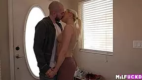 horny euro hottie feels passionate during reunion sex with husband