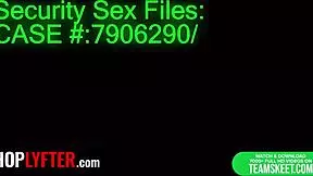 Virgin babe SHOPLIFTS expensive condoms from the mall & she GETS CAUGHT red-handed by the LPO