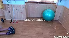 Gym fuck babe adriana brill wants to work your dick until you cum in pov
