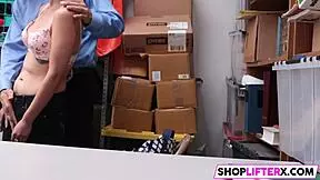 sexy cutie penelope gets her tight pussy punished with a monster cock for stealing from the shop