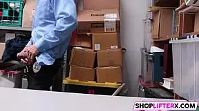 sexy cutie penelope gets her tight pussy punished with a monster cock for stealing from the shop