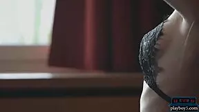 tiny russian teen blonde hot striptease and posing